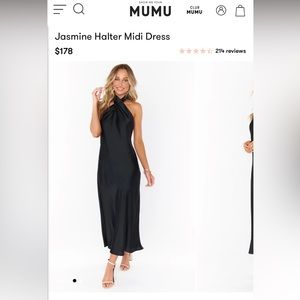 Show Me Your MuMu Jasmine Halter Midi Dress